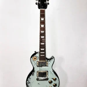 Guitar custom kiểu cel-shading truyện tranh 2D mặt trước
